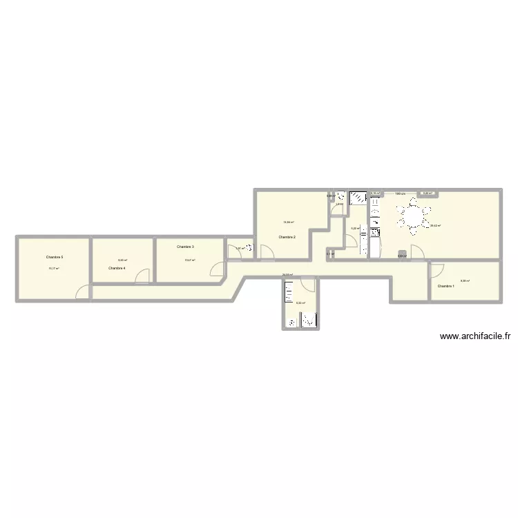 Brasserie 70 1er (2). Plan de 