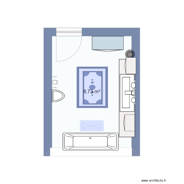 Salle de bain. Plan de 0 pièce et 0 m2