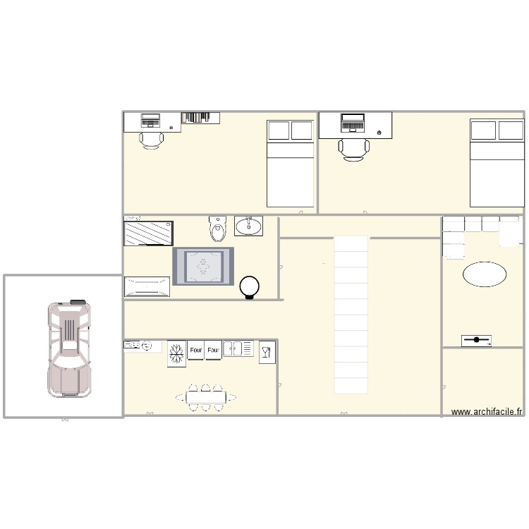 cr7. Plan de 1 pièce et -1599 m2