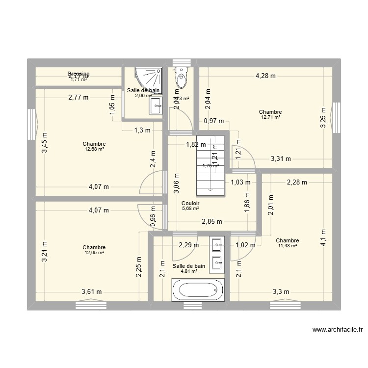 maison vignaux. Plan de 0 pièce et 0 m2