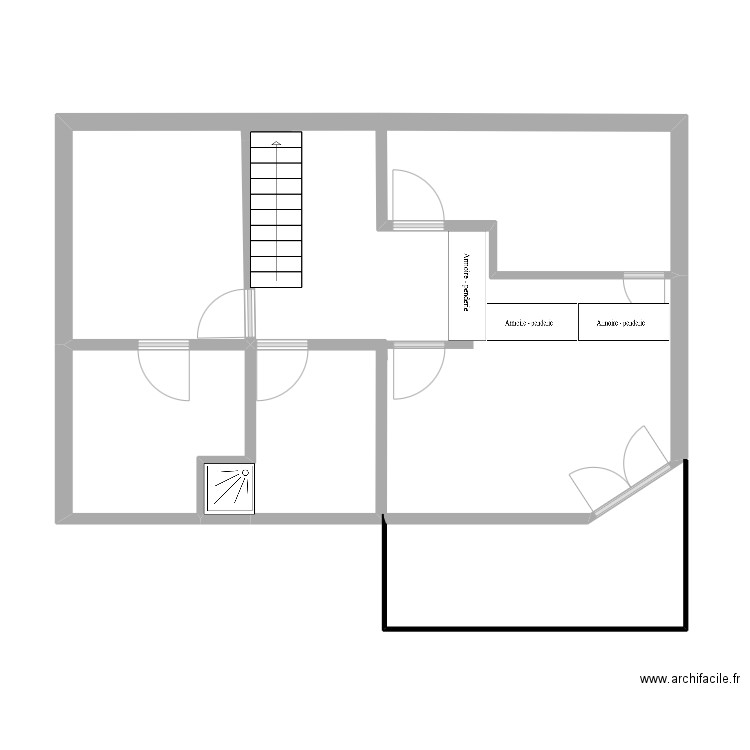 Guersant 75017 . Plan de 9 pièces et 97 m2