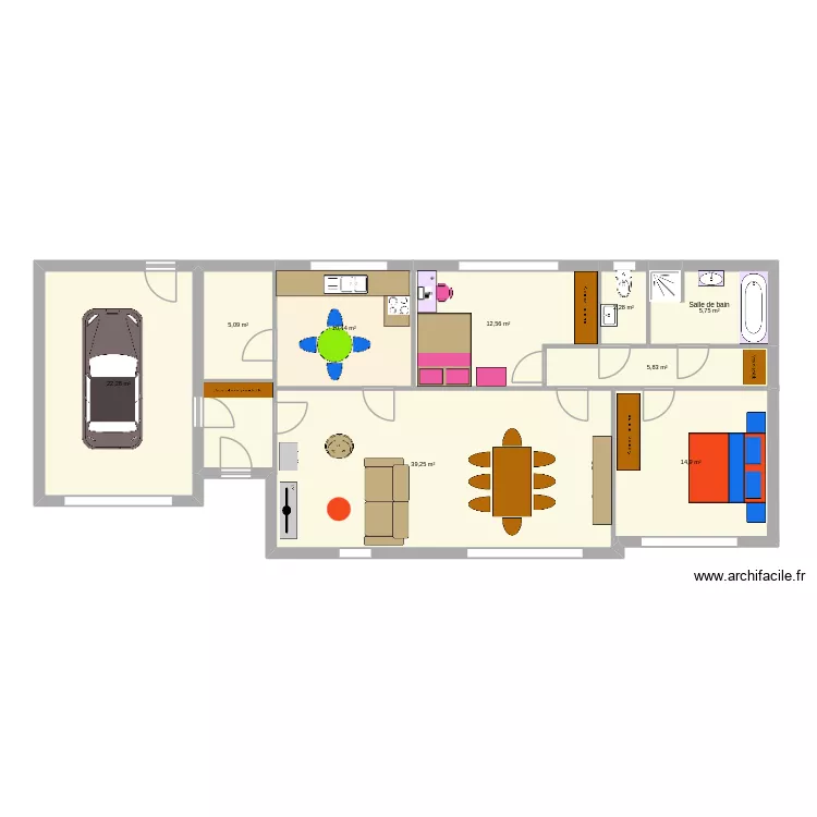 DM Cassius. Plan de 9 et 118 m² DM Cassius. Plan de 9 et 118 m²