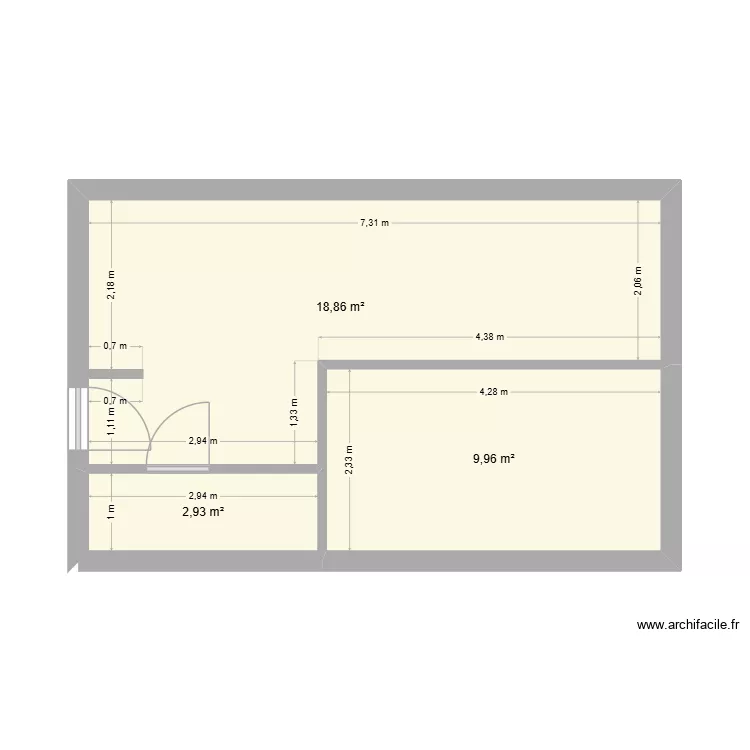VMC. Plan de 3  et 32 m²