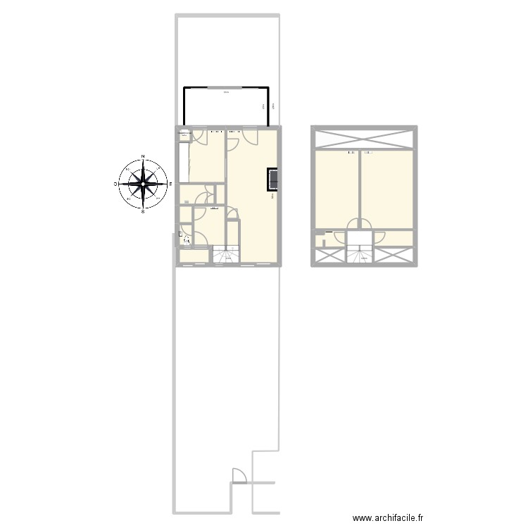 croquis ID school 2. Plan de 15 pièces et 96 m2