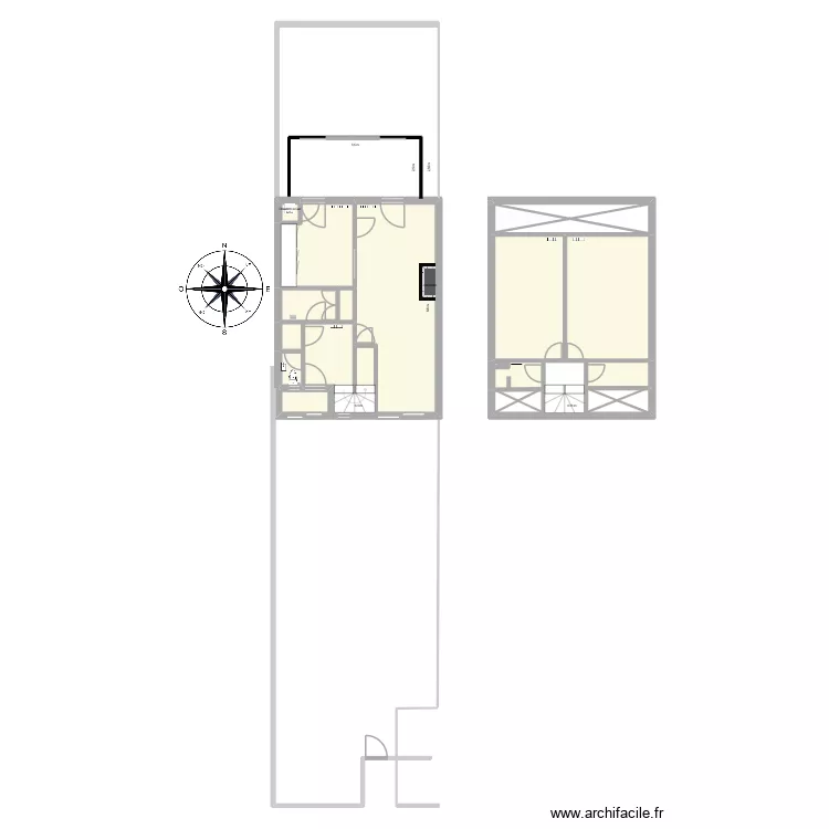 croquis ID school 2. Plan de 15  et 96 m²