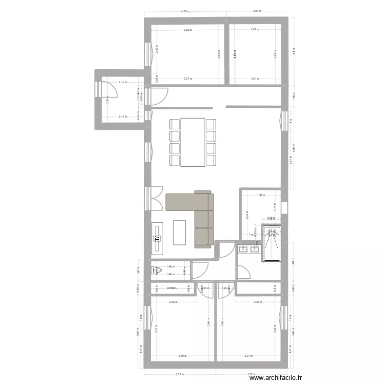 chomel. Plan de 9  et 54 m²