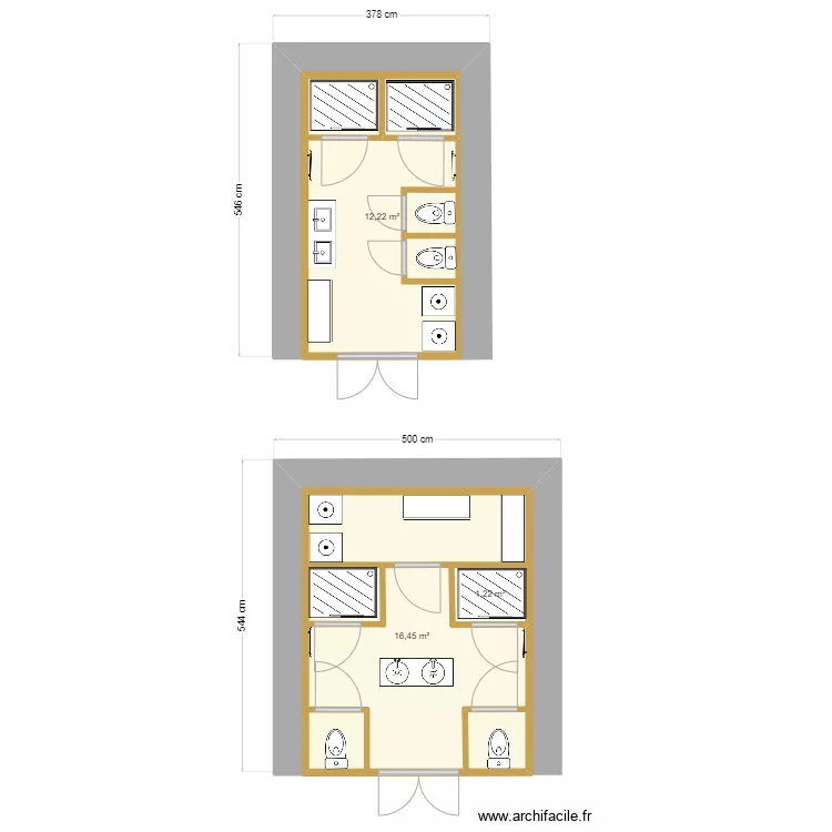Petite ruine. Plan de 