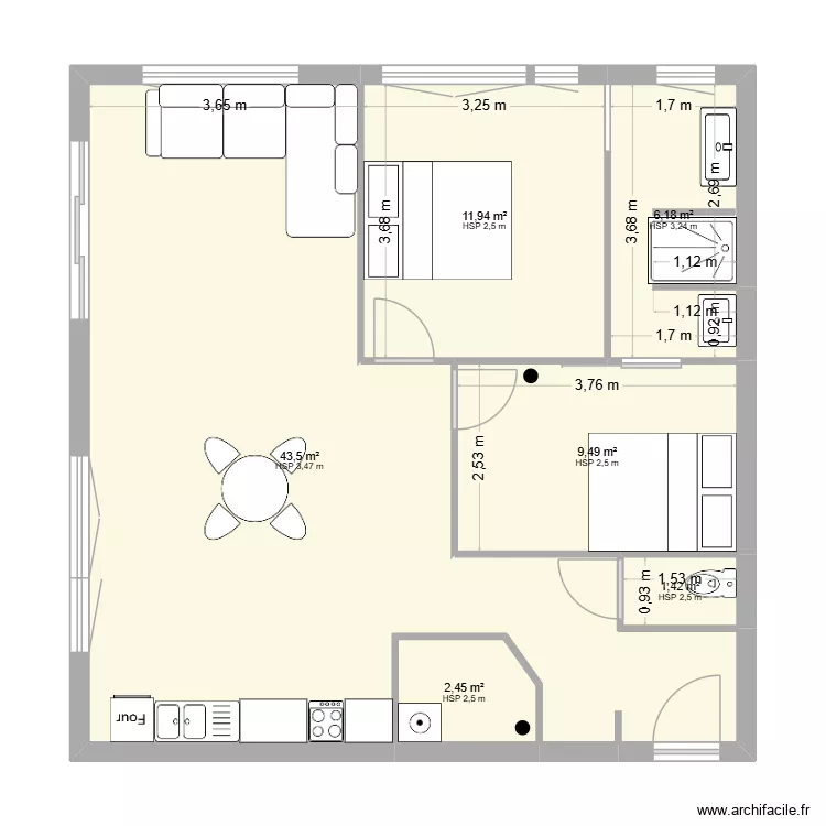 LOFT TOURCOING. Plan de 6 et 75 m² LOFT TOURCOING. Plan de 6 et 75 m²
