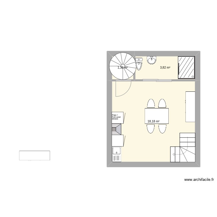 Cahorel Appart 2 2&eacute;me &eacute;tage. Plan de 0 pièce et 0 m2