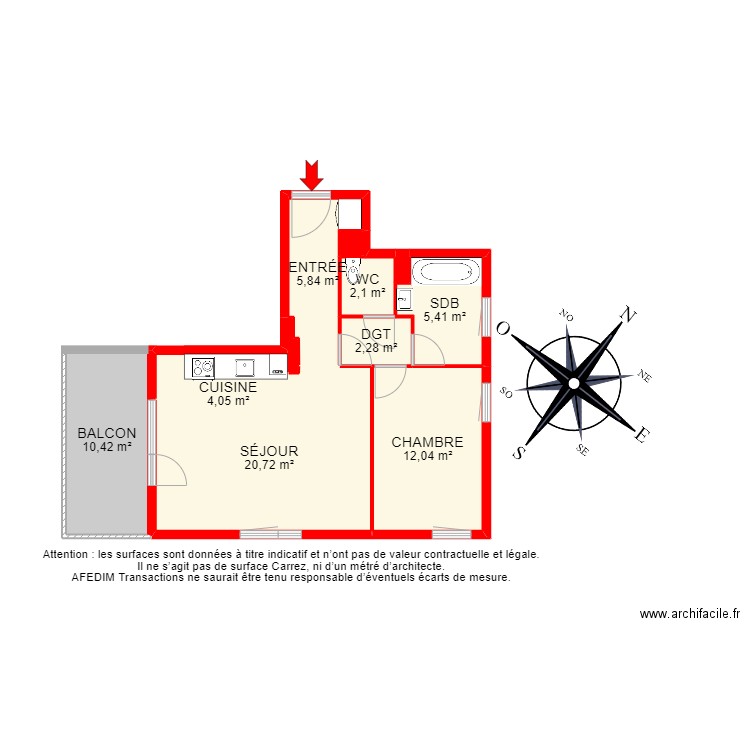BI 15836 - . Plan de 12 pièces et 76 m2