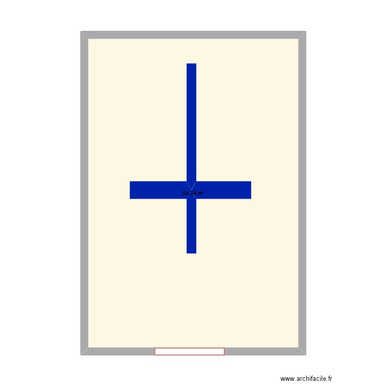 garage pont. Plan de 1 pièce et 54 m2