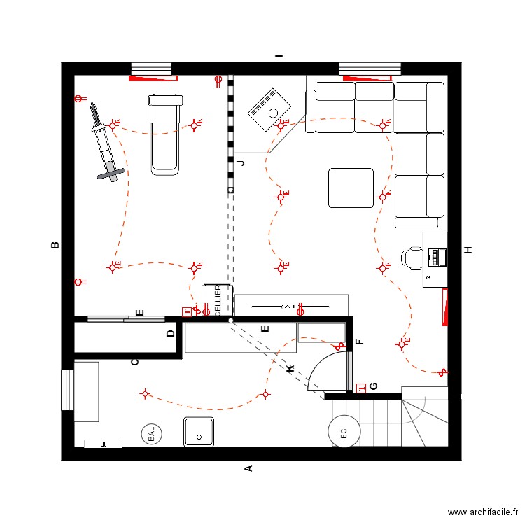 Richard Électrique. Plan de 0 pièce et 0 m2