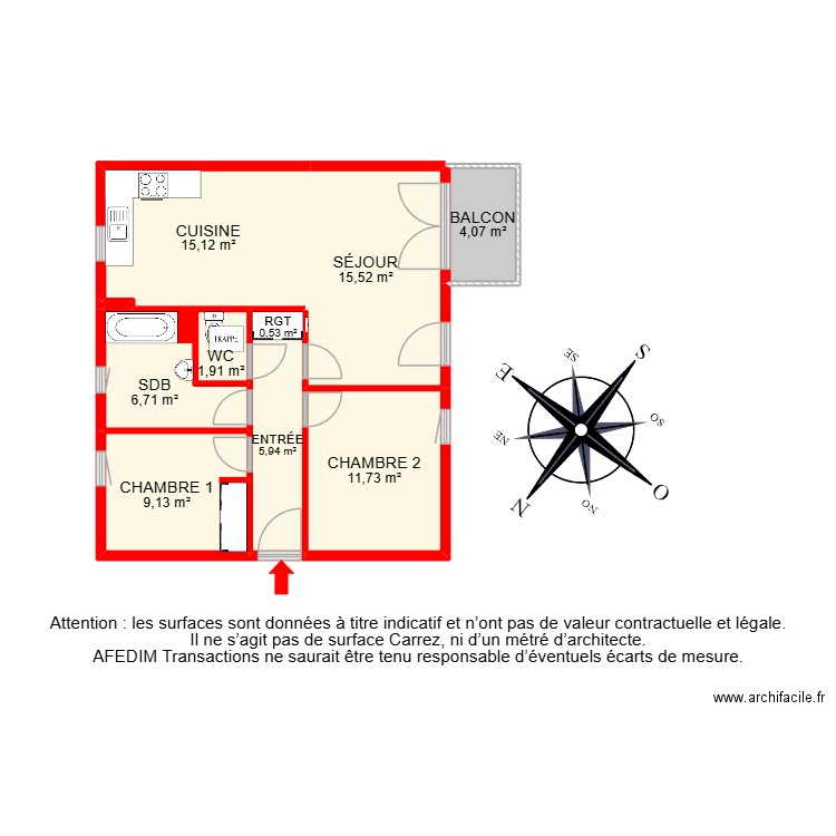 BI 31477. Plan de 12 pièces et 83 m2