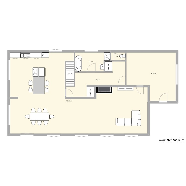 COYECQUES 3. Plan de 6 pièces et 156 m2
