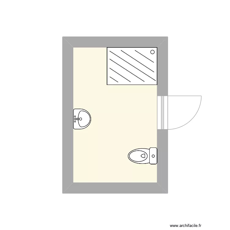 FAYE Marcel r&eacute;nov&eacute;. Plan de 1  et 6 m²