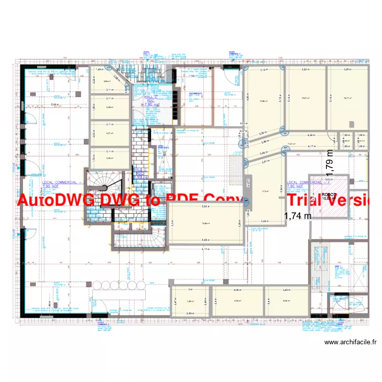 vg4. Plan de 16  et 161 m²