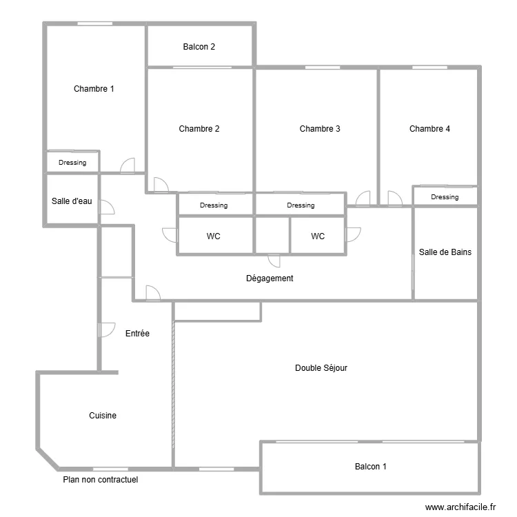 chaussee. Plan de 