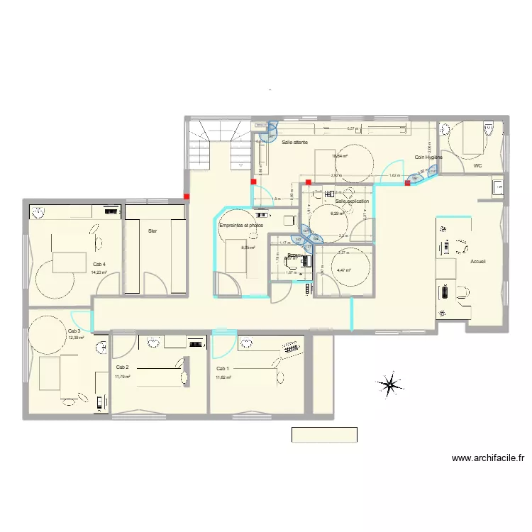 Leroux Barth version 8 bis. Plan de 13 et 162 m² Leroux Barth version 8 bis. Plan de 13 et 162 m²