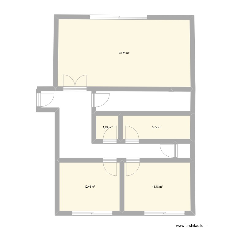 PALAVAS1. Plan de 5 pièces et 61 m2