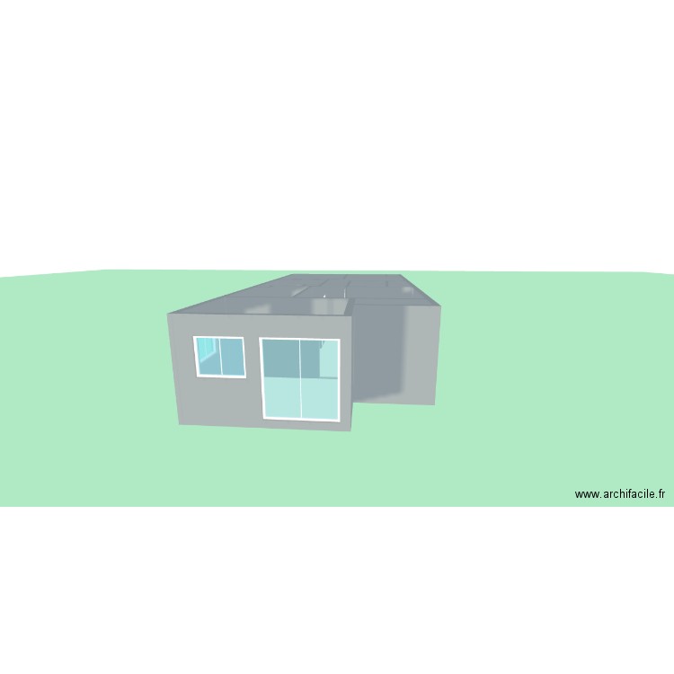 maison3. Plan de 13 pièces et 72 m2