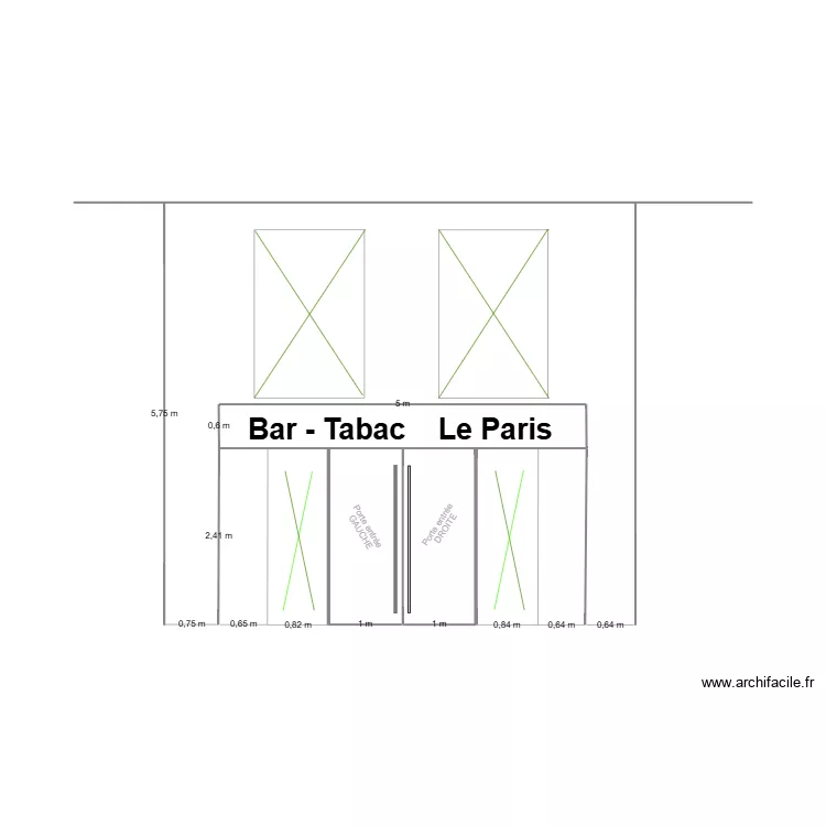facade. Plan de 