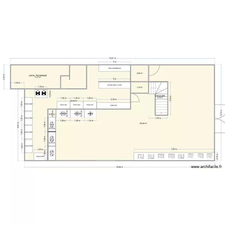 Plan La D&eacute;fense. Plan de 