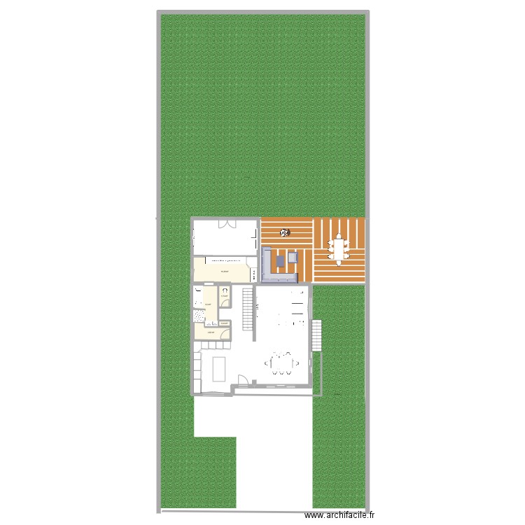 maison  2. Plan de 5 pièces et 23 m2