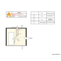 plan filaire chambre 1 mur D
