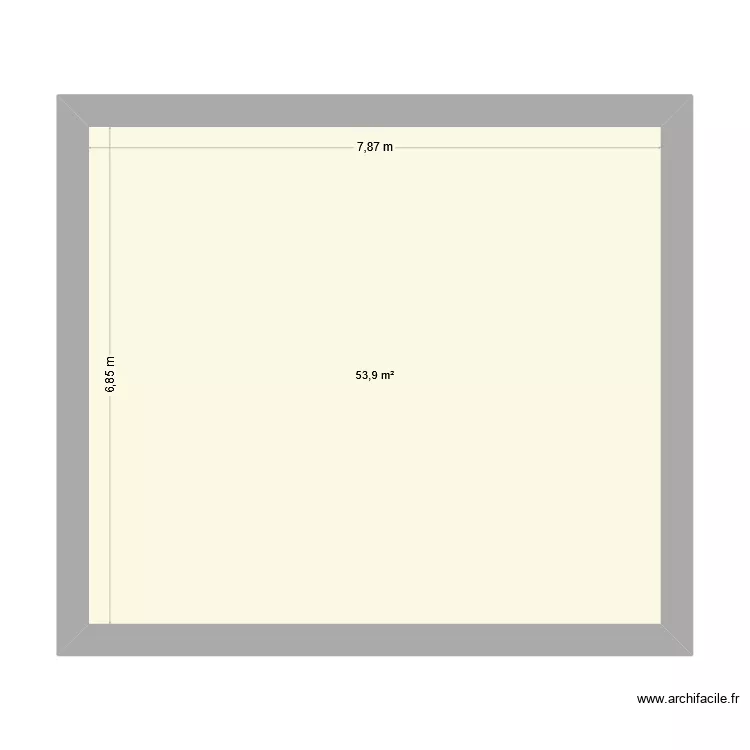 BANAT1 EXISTANT. Plan de 1  et 54 m²