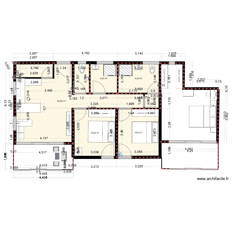 PLAN BOURGADE PROJET 22/01. Plan de 0 pièce et 0 m2
