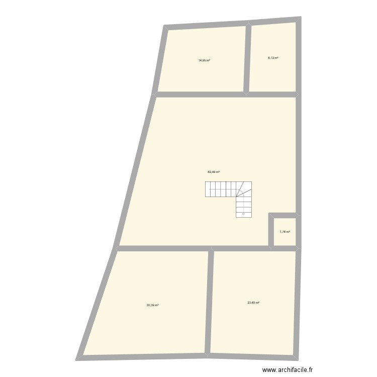 Plan étage SahCM. Plan de 6 pièces et 142 m2