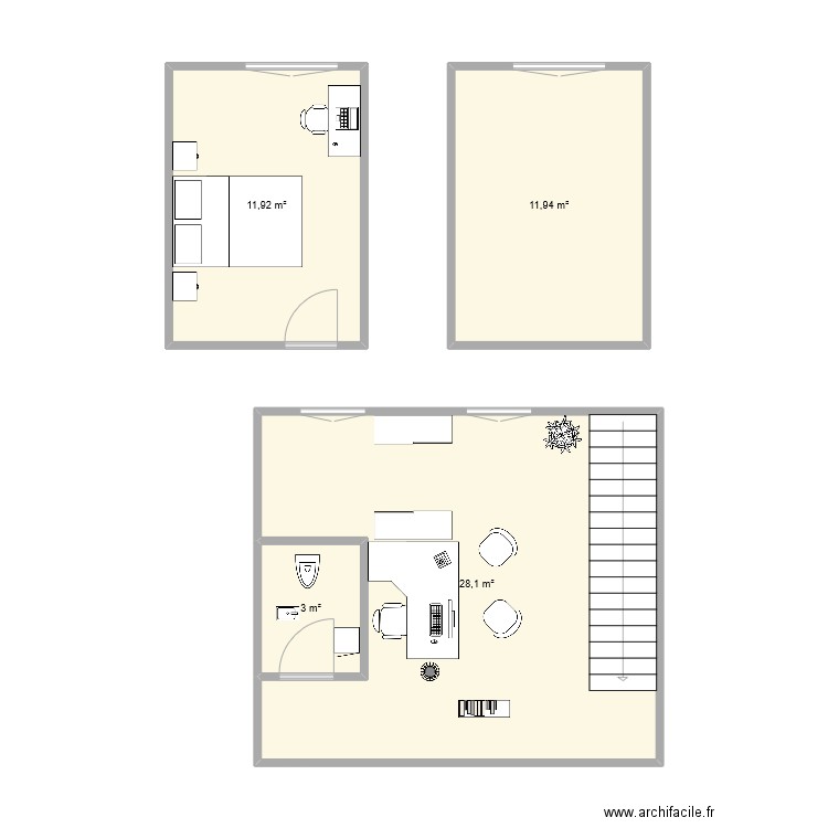 Chambre Leeroy. Plan de 0 pièce et 0 m2
