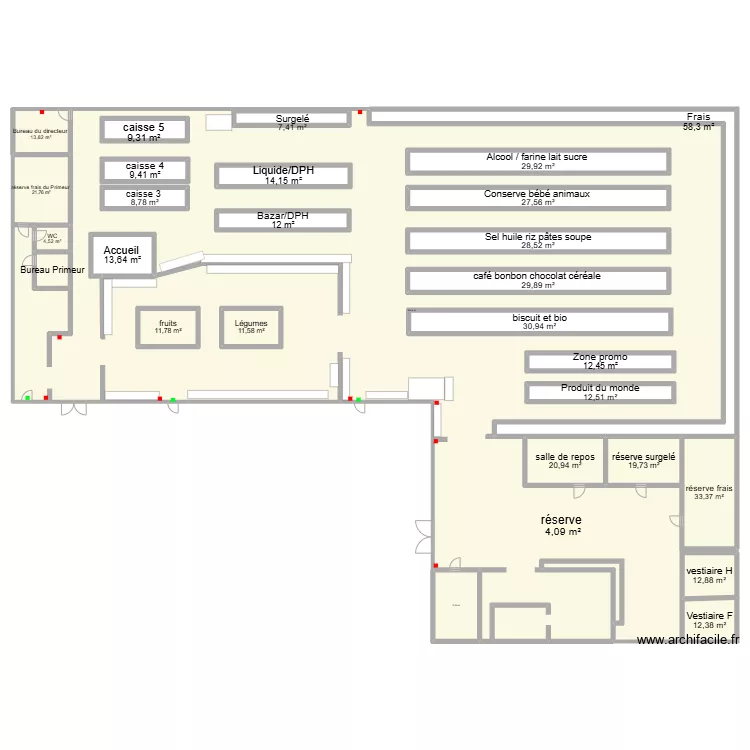 Plan de masse. Plan de 