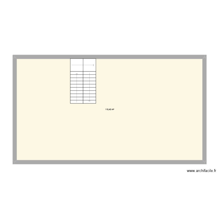 Bush. Plan de 1 pièce et 115 m2