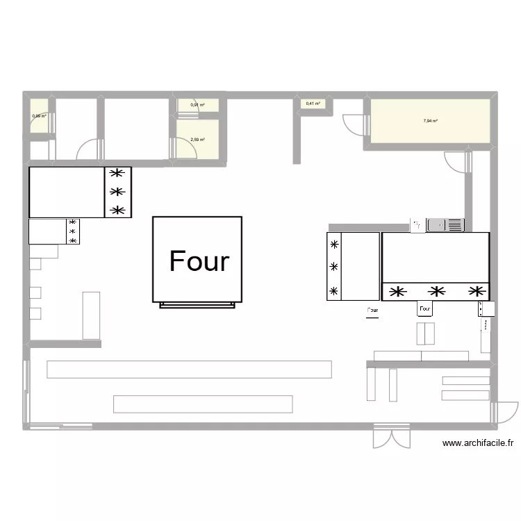Entreprise. Plan de 5 pièces et 13 m² Entreprise. Plan de 5 pièces et 13 m²