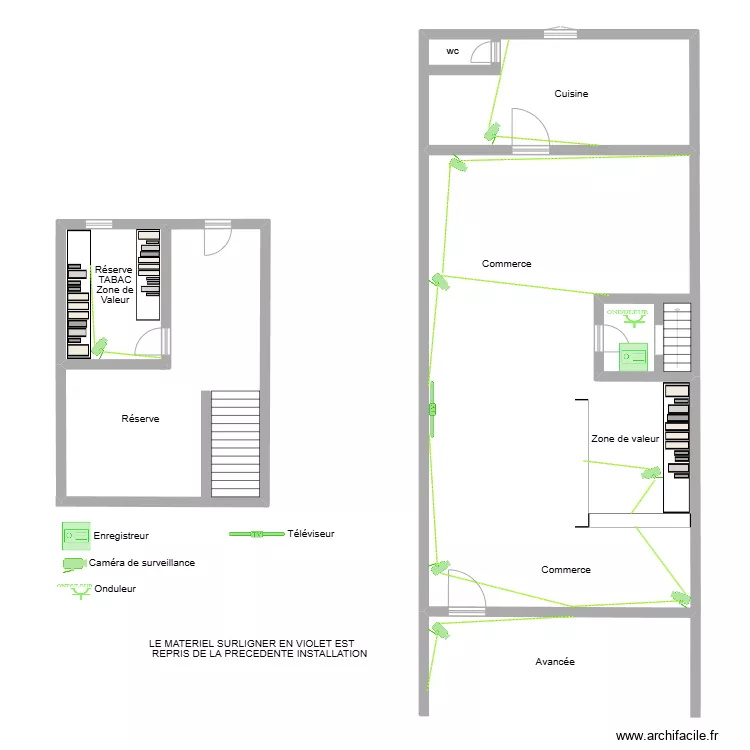 Plan vid&eacute;o TABAC LE HAVANE. Plan de 