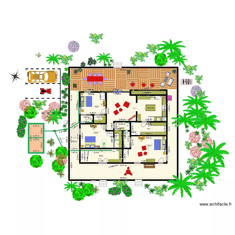 maison r&ecirc;v&eacute;e Choupette. Plan de 