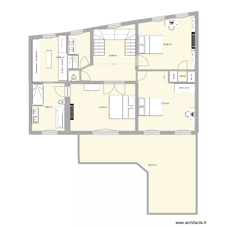 DH - 1er etage 21-11-25. Plan de 