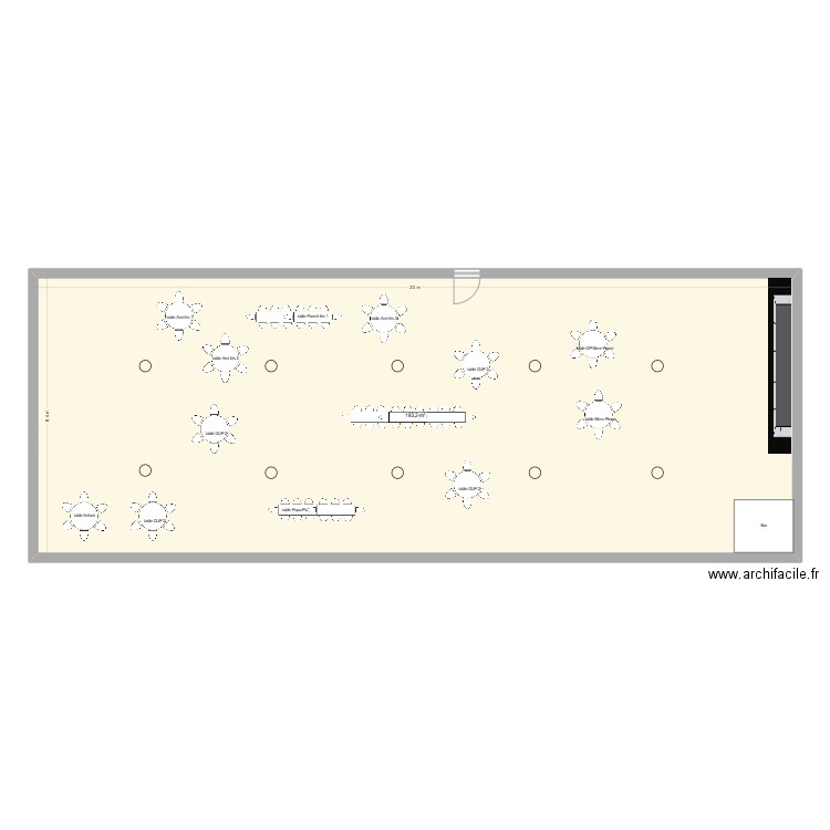 Mariage Bibiche. Plan de 1 pièce et 193 m2