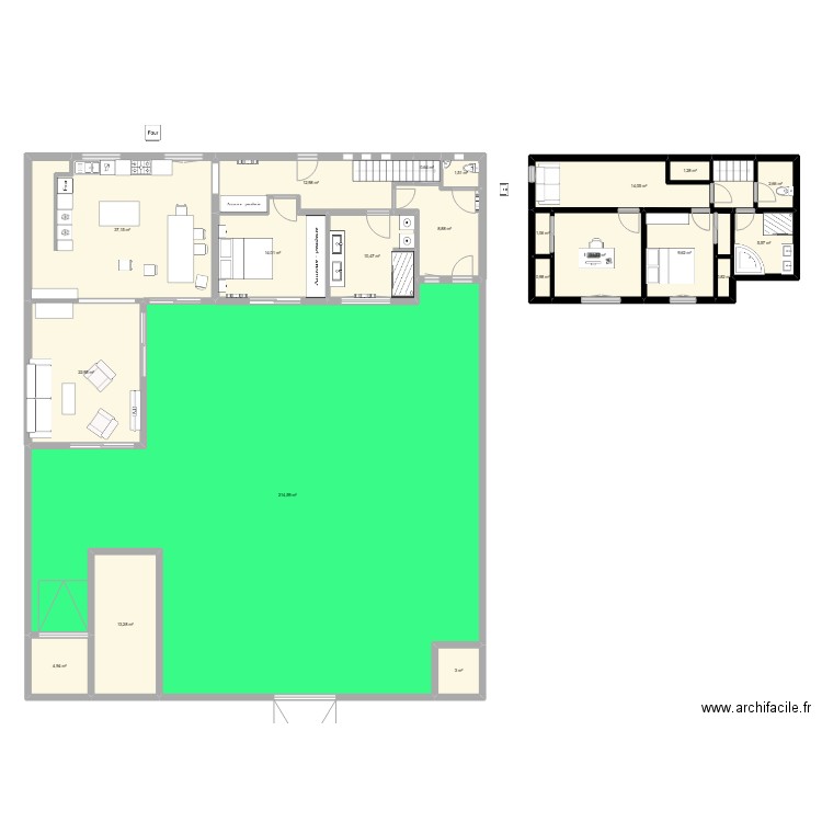 NOUVELLE SALLE DE BAIN. Plan de 21 pièces et 392 m2