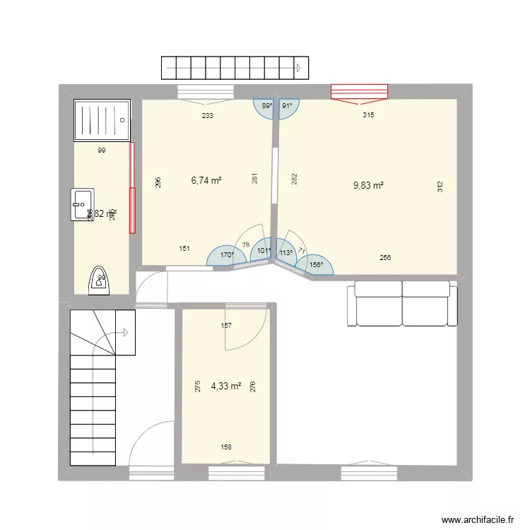 PLAN RDC CLAMART MODIFIE. Plan de 
