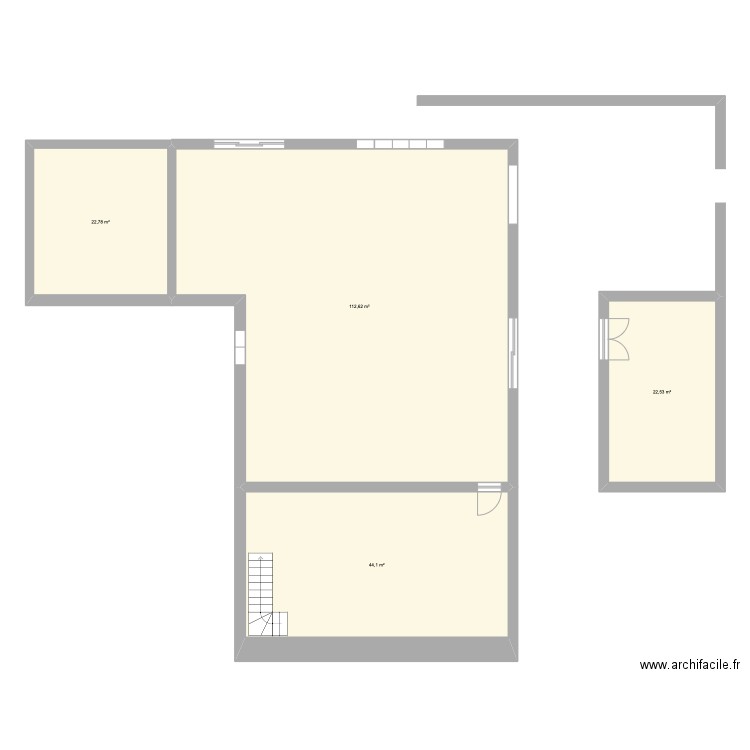 maison projet. Plan de 4 pièces et 202 m2