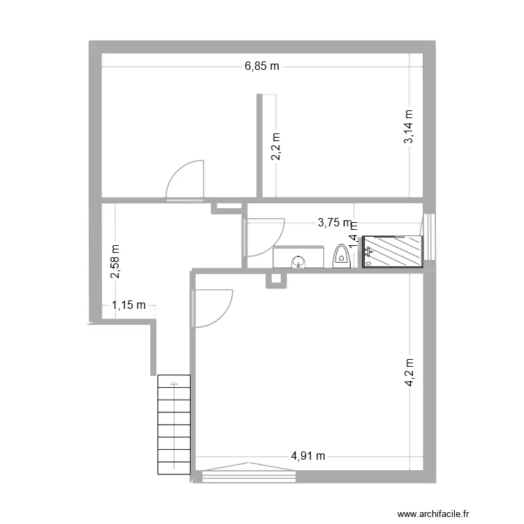 78 GR 1er &eacute;tage. Plan de 