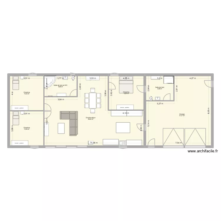 Maison. Plan de 7 et 183 m² Maison. Plan de 7 et 183 m²