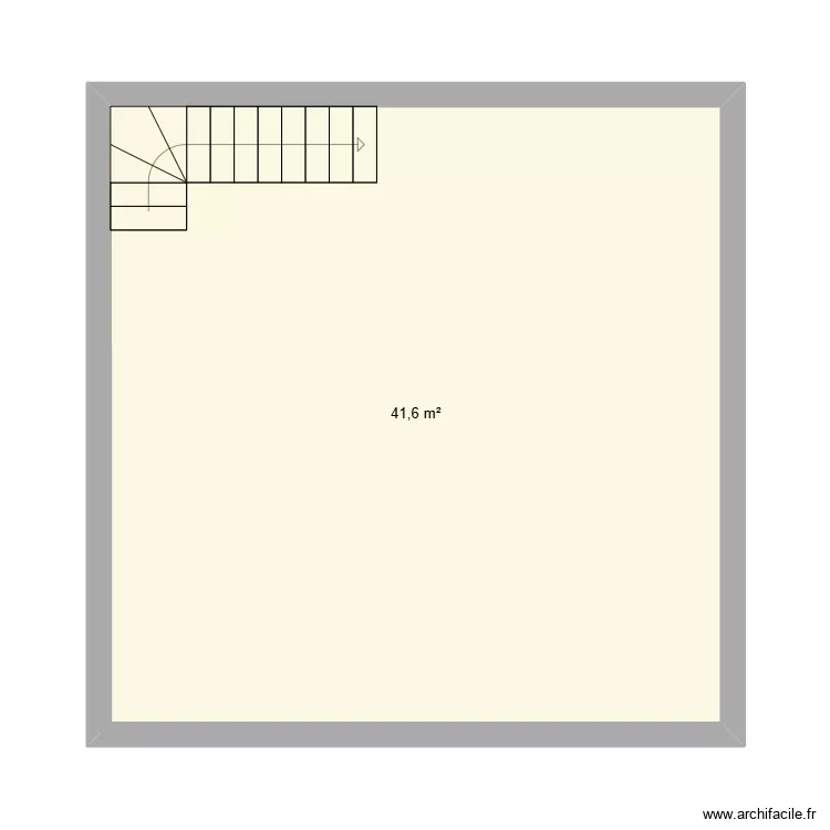 HAUT. Plan de 1  et 42 m²