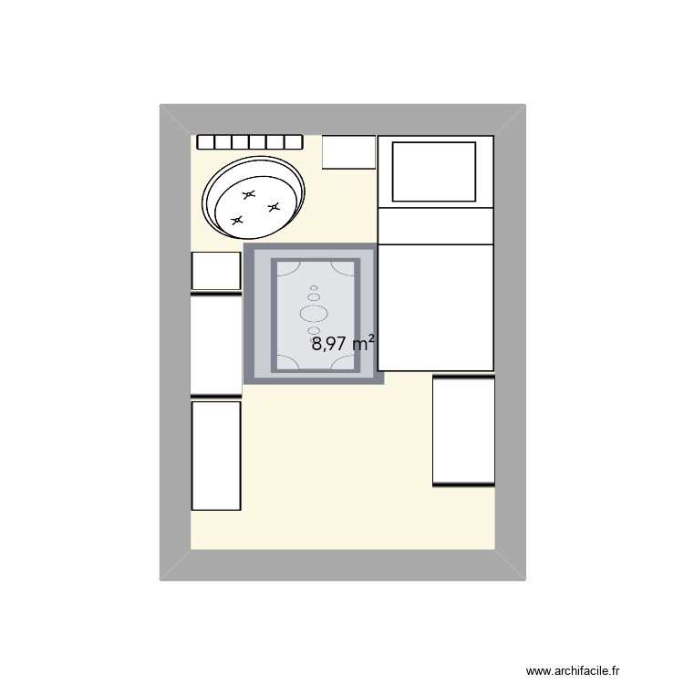 Chambre Agathe. Plan de 0 pièce et 0 m2