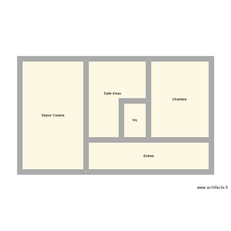 350602616. Plan de 5 pièces et 47 m2