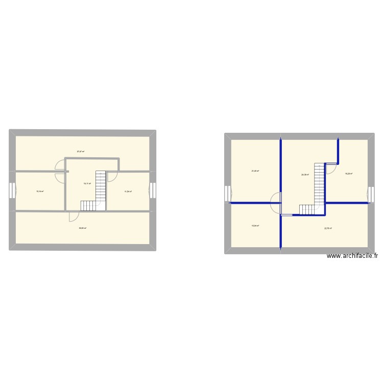 Etage. Plan de 0 pièce et 0 m2