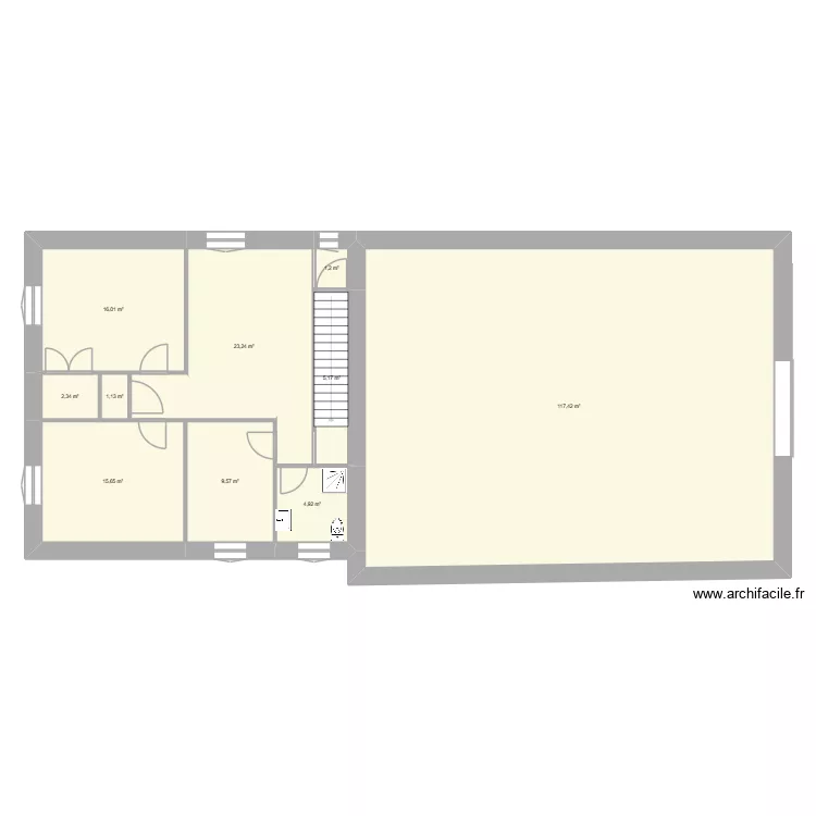 Les prés 1er projet. Plan de 10 et 197 m² Les prés 1er projet. Plan de 10 et 197 m²