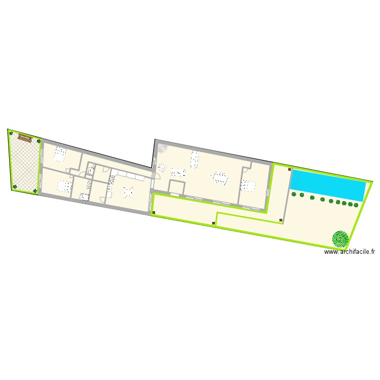 Mariotti 4. Plan de 9 pièces et 359 m2